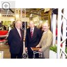 autopromotec Bologna 2005 Richard Langlechner, Geschftsfhrer CARTEC, Hans-J. Rupp, General Manager und Peter Drust, Director Marketing der Snap-on Equipment Group (l.li.n.re)  