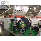 WerkstattWest 2005 KSM zeigt die breite BOSCH Palette an Radwuchtmaschinen, Reifenmontagemaschinen und Diagnosetechnik.  