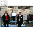 AMITEC 2007 in Leipzig Produktmanagement und Vertriebsleitung am neuen Bremsprfstand. Frank Beaujean (li.) und Atle Kjelsrud von der Diagnostic Division der Snap-on Equipment GmbH.  