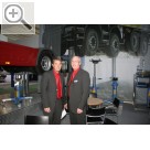 Automechanika 2008 War zuvor bei AUTOP und ist jetzt neu im Vertriebsteam der MAHA Group, Karl-Heinz Hardeweg (re.) Maha 
