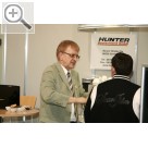 AMITEC 2009 in Leipzig Rolf Lapp, HUNTER Deutschland, ber die Dynamik einer Fahrwerksvermessung. Hunter 