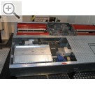 TROST Schau 2012. Prfstrae mit Spurplatte, Fahrwerktester und Bremsrollenprfstand von SHERPA Autodiagnostik.  