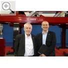 autopromotec 2015 OMER Partner LONGUS auf der Autopromotec 2015 - Gerhard Haase (li.) und Matthias Krner.  