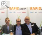 COPARTS Profi Service Tage 2015 Team RAPID Group auf den COPARTS Profi Service Tagen 2015, Reiner Strau, Michael Mutz und Michael Blocksdorf (v.l.n.r.)  