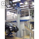 ZIPPO Lifts auf der Automechanika 2004 Ein echter Hingucker - der Stand von Zippo eingebaut in eine riesige Hebebhne. Zippo 