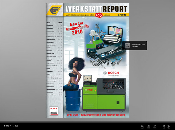 Der neue CENTRO Werkstatt Report 2/2010 als PDF-Blätterkatalog 