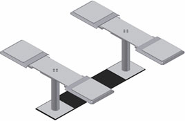 VARIO Annahmechassis 3.500 kg 2.200 mm beidseitig verstellbar für 2.35 MK Optima Bestellnr. 43301.1 